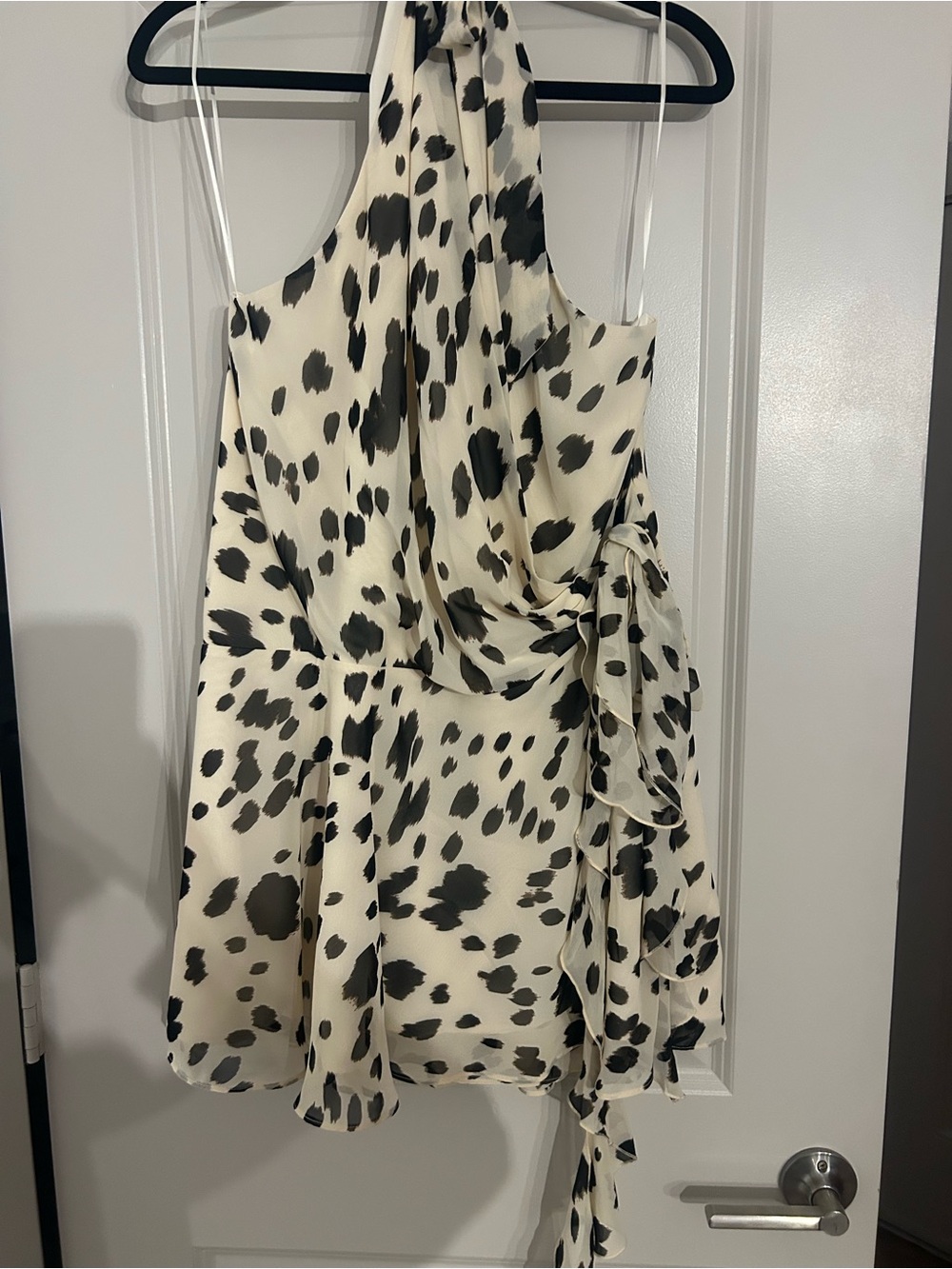 Abercrombie & Fitch Cream and Black Polka Spot Dress